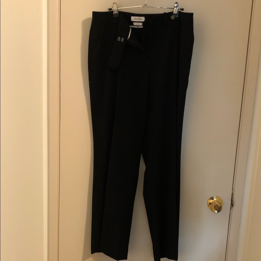 Calvin Klein Womens Black Dress Trousers